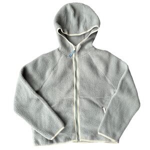 Time and Tru XS (0-2) Mint Green Full-Zip Hooded Jacket Fleece Thick Cozy Winter